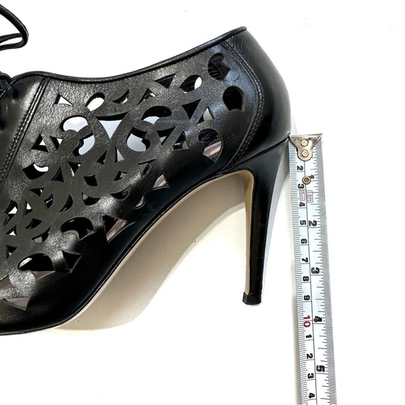 Kate Spade Izarra Black Cutout Open Toe Bootie Sz 7.5 - Picture 9 of 12